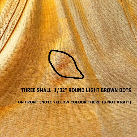 NEW PHOTOS! T-SHIRT, GOLD, SIZE 4X, SHORT SLEEVES, SIDE SPLITS, SCOOP NECK, LONG - Picture 8 of 11